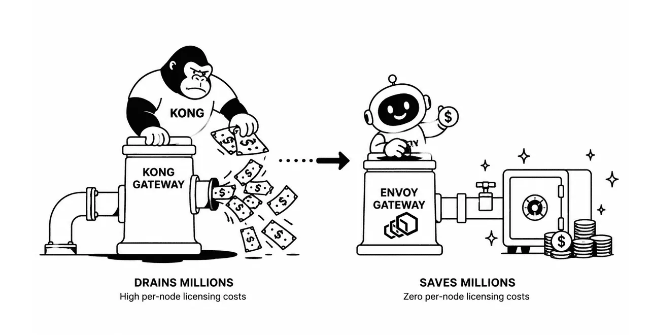Kong Gateway versus Envoy Gateway cost and performance comparison